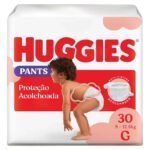 Huggies Fralda Pants Roupinha Proteção Acolchoada G – 30 Un