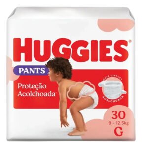 Huggies Fralda Pants Roupinha Proteção Acolchoada G – 30 Un