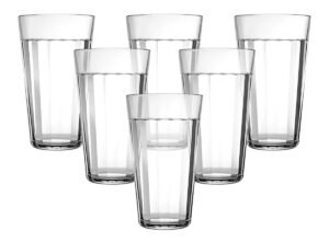 Conjunto Kit De 6 Copos Long Drink 450ml Americano Nadir Cor Transparente