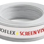 Fio 6mm Cabo Flexível Rolo Com 25 Metros Elétrico 750v Cor Branco Marca Screen Vision