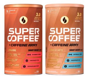 Kit 2x Supercoffee 3.0 Caffeine Army Super Coffee 380g Sabor – Vanilla