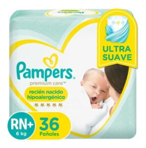 Fraldas Pampers Premium Care RN+ x 36 unidades