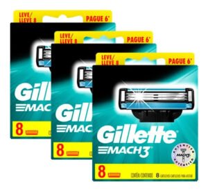 Carga Para Lâmina De Barbear Gillette Mach3 Mach3 8 U