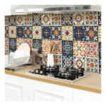 Papel De Parede Plástico Adesivo Autocolante Lavável 3d Vinilico Envelopamento Móveis Banheiro Cozinha 10 Metros X 45cm Azulejo Português 03