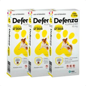 3 Defenza 45mg Msd Proteção Cães 2 A 4,5kg – 1 Comprimido
