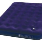 2 Colchões Inflável Casal Mor C/ Inflador Fole Embutido – Kit Reparo Cor Azul-marinho