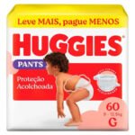 Huggies Fralda Pants Roupinha Proteção Acolchoada G – 60 Un
