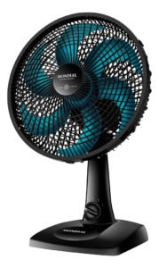 Ventilador de Mesa 30cm Super Power Mondial Preto/Azul Petróleo 60W VSP-30-AP