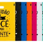 Kit 50 Sacolas Gratidão 30×40 Boca De Palhaço Personalizada Cor Amarelo