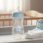 Mamadeira Buba Easy Flow 4+ 330ml Bico Fluxo Medio 3 Cor Azu Azul-claro Nuvem