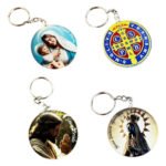 Chaveiro Argolas Religiosos Família Sagrada Modelos Cor Jesus Cristo