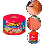 Manta Asfáltica Autoadesiva para Telhado Terracota de 10 cm x 10 m Dryko