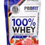 Suplemento Profit 100% Whey Sabor Morango De 900g – Pó