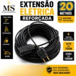 Extensão Elétrica 20 Metros Reforçada 10/20a Obra Profissional Ms Eletro Eletrônica