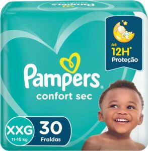 Fraldas Pampers Confort Sec XXG x 30 unidades