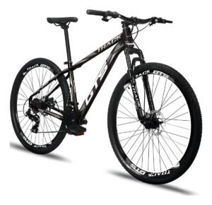 Bicicleta Aro 29 Gts Pro M5 Track 24 Marchas Freios A Disco Cor Preto E Cinza Tamanho Do Quadro 21