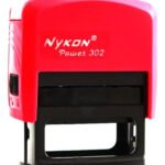 Carimbos Professores Personalizados Nykon 302 14×38 Vermelho Cor da tinta Preto