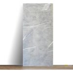 Kit 10 Placas Mármore 0,60×0,30 Auto Colante Vinílico Laváve Cor Cinza 03