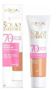 Protetor Solar Facial com Cor FPS 70 Alta Cobertura – L’Oréal Paris Solar Expertise Efeito Make Up 30g