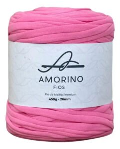 Fio De Malha Premium – Amorino Fios – 26mm Cor Rosa-chiclete