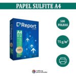 Papel Sulfite A4 75g Resma 500 Folhas Report Impressão Cor Branco