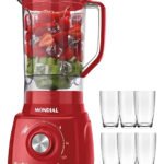 Liquidificador Mondial L99-FR Turbo Power Vermelho de 2.2 L e 500 W