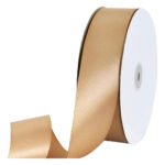 Fita De Cetim 22mm No05 Rolo 50 Metros As Cores Cor Bege