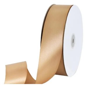 Fita De Cetim 22mm No05 Rolo 50 Metros As Cores Cor Bege