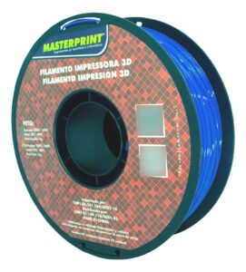 Masterprint PETG filamento de impressora 3d 1,75mm 1kg Azul
