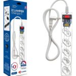 Filtro de linha de 5 tomadas Clamper iClamper Energia 5 cor transparente comprimento do cabo de 1m 10A