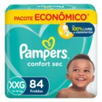 Fraldas Pampers Confort Sec XXG 84 unidades