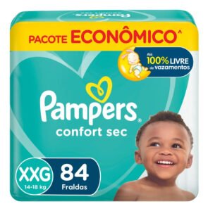 Fraldas Pampers Confort Sec XXG 84 unidades