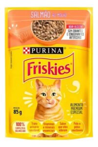 Kit 6 Sachês Para Gato Friskies Salmão 85g