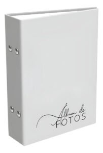 Album 10×15/120 Fotos, Modelo Liso, Clássico E Sofisticado Cor Branco Liso