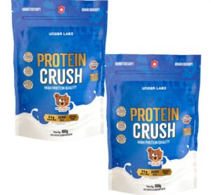 Whey Protein Crush Under Labz 21g De Proteina Kit 2x 900g Sabor Chocolate E Morango