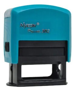 Carimbo 302 Para Médicos, Professores, Enfermeiros E Etc. Tinta Preto Exterior Azul-aço