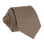 Gravata Masculina Premium Tradicional Padrinhos Casamento Noivos Semi Slim Várias Cores Capuccino