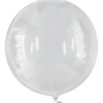 Balão Bubble 45cm Transparente Pb Festas Silicone Festa