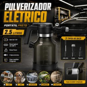 Pulverizador Manual Snow Foam 2 Litros para Limpeza Automotiva e Jardim