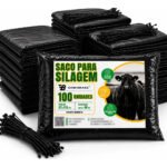 100 Sacos Para Silagem Preto + 100 Abraçadeiras Saco Para Silo Lona Para Silo 200 Micras – Gobi Brasil