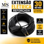 Extensão Elétrica 30 Metros Reforçada 10a/20a Obra Profissional Ms Eletro Eletrônica