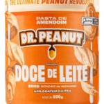 Pasta de Amendoim Dr Peanut Whey Protein 600g Sabor Doce de Leite