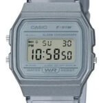 Relógio unissex Casio Vintage Digital F-91ws-8 Cor de fundo: cinza, pulseira, cor cinza, moldura, cinza