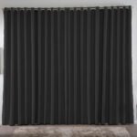 Cortina 3,00×2,50 Metros Blackout Blecaute Preto Corta Luz Em Tecido Grosso Para Quarto E Sala Casa Laura Enxovais