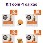 Kit 4 Capsulas Café Dolce Gusto Mochaccino Canela Leite 10un