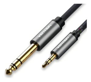 Cabo Audio P2 Para P10 Estereo Dj Fone Mesa Som 1,5m Vention