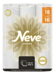 Papel Higiênico Supreme Folha Tripla Com 18 Rolos Neve