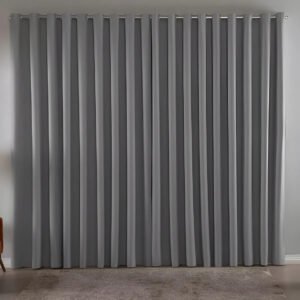 Cortina Blackout Em Tecido 3,00×2,80 Corta Luz Cor Cinza