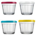 Kit 4 Tigelas Pequenas Potes Americanos De Vidro 150ml Marin
