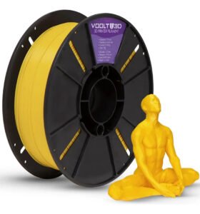 Filamento Pla Amarelo Velvet Premium 1kg Voolt3d